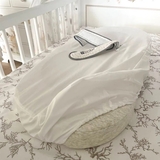 Простыня на резинке NL Baby для матраса Кокон, 90х50 см, белый (0000/32280) - Pampik - 2