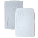 Простирадло на резинці Micuna для колиски Nacelle, 72х49 см, 2 шт., білий, сірий (TX-1781/26906) - Pampik