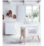 Колиска-трансформер Micuna Mini Swing, 85х52х67 см, білий з бежевим (MO-1864/26937) - Pampik - 4