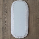 Простирадло на резинці Micuna для колиски Nacelle, 78х36 см, 2 шт., рожевий, білий (807+842/31852) - Pampik - 2