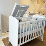 Дошка пеленальна відкидна Micuna Горох бежевий, 50х70 см, білий (CP-744/26985) - Pampik - 5