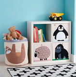 Куб для зберігання 3 Sprouts Вівця, 33х33х33 см, бежевий (IBXSHP/17987) - Pampik - 4