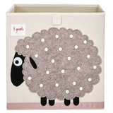 Куб для зберігання 3 Sprouts Вівця, 33х33х33 см, бежевий (IBXSHP/17987) - Pampik