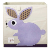 Куб для зберігання 3 Sprouts Зайчик, 33х33х33 см, бежевий (IBXRAB/17986) - Pampik