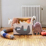 Ящик для хранения 3 Sprouts Ленивец, 38x61x37 см, бежевый (ITCSLO/33322) - Pampik - 3