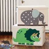 Ящик для хранения 3 Sprouts Дино, 38x61x37 см, бежевый (ITCDIN/30513) - Pampik - 2