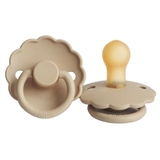 Пустышка латексная Frigg Daisy Croissant, круглая, size 1, 0-6 мес., бежевый (000517) - Pampik