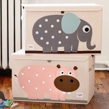 Ящик для зберігання 3 Sprouts Слон, 38x61x37 см, бежевий (ITCELE/14076) - Pampik - 3