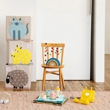 Куб для зберігання 3 Sprouts Кіт, 33х33х33 см, бежевий (IBXCAT/27876) - Pampik - 4