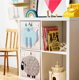 Куб для зберігання 3 Sprouts Кіт, 33х33х33 см, бежевий (IBXCAT/27876) - Pampik - 3