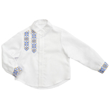 Вишиванка для хлопчика Twins Etno, р.110, білий з жовто-блакитним (88OT-E110-29) - Pampik