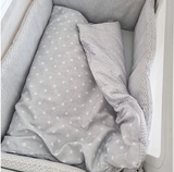 Комплект текстиля в люльку Micuna Galaxy: бортики + одеяло, серый (TX-1823/26921) - Pampik - 2