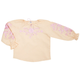 Вишиванка для дівчинки Twins Квіткова, р.116, кремовий с рожевим (88ВДTК-116-205) - Pampik