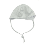 Шапочка двойная NL Baby на завязках, хлопок, 0-3 мес., белый (009/33402) - Pampik - 2