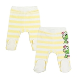 Ползунки NL Baby, р.56, 2 шт., желтый с белым (060/23327) - Pampik