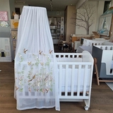 Балдахин NL Baby с вышивкой, 300х170 см, белый (834+924/30659) - Pampik - 4