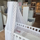 Балдахин NL Baby с цветами, 300х185 см, белый (830/32165) - Pampik - 5