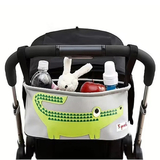 Органайзер на коляску 3 Sprouts Крокодил, 15х32х13 см, сірий (ISOCRO/10762) - Pampik - 2