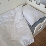 Комплект постільної білизни NL Baby, 140х100 см, білий (842+925/32369) - Pampik - 4