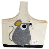 Корзина-сумка для хранения 3 Sprouts Мышь, 38х30х14 см, бежевый (ICDMOU/9307) - Pampik