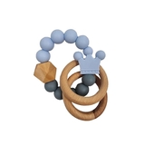 Прорезыватель силиконовый NL Baby, голубо-серый (0000/37339) - Pampik