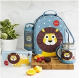 Бокс для обеда 3 Sprouts Лев, синий (ILULIO/30509) - Pampik - 5