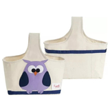Кошик-сумка для зберігання 3 Sprouts Сова, 38х30х14 см, бежевий (ICDOWL/12871) - Pampik - 2