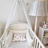 Бортик в кроватку NL Baby, 3-сторонний, 180х25 см, белый (847/30454) - Pampik - 5