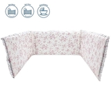 Бортик у ліжечко NL Baby, 3-сторонній, універсальний, 180х30 см, біло-рожевий (828+829/32070) - Pampik - 2