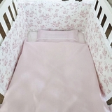 Комплект постельного белья NL Baby в клеточку, 140х100 см, розовый (803+842/32555) - Pampik - 4