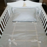 Комплект постільної білизни NL Baby, 140х100 см, сіро-блакитний (832+907/29658) - Pampik - 2