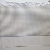 Бортик у ліжечко NL Baby, 4-сторонній, біло-сірий (859/32147) - Pampik - 4