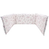 Бортик у ліжечко NL Baby, 3-сторонній, універсальний, 180х30 см, біло-рожевий (828+829/32070) - Pampik