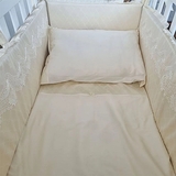 Бортик у ліжечко NL Baby, 4-сторонній, молочний (870+926/32724) - Pampik - 2