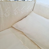 Бортик у ліжечко NL Baby, 4-сторонній, молочний (870+926/32724) - Pampik - 3