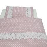 Іграшкова постільна білизна NL Baby для ліжечка 40х21 см, рожевий (878/37522) - Pampik - 4