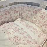 Комплект постельного белья NL Baby, 140х100 см, бело-розовый (828+842/33104) - Pampik - 5