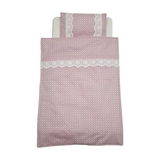 Іграшкова постільна білизна NL Baby для ліжечка 40х21 см, рожевий (878/37522) - Pampik