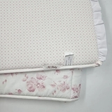 Бортик у ліжечко NL Baby, 3-сторонній, універсальний, 180х30 см, біло-рожевий (828+829/32070) - Pampik - 5