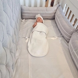 Бортик у ліжечко NL Baby, 3-сторонній, 210х25 см, сірий (852+923/033348) - Pampik - 4