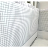 Бортик у ліжечко NL Baby, 4-сторонній, біло-сірий (859/32147) - Pampik - 5