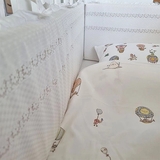 Бортик в кроватку NL Baby, 4-сторонний, белый (811/22133) - Pampik - 6