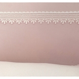 Бортик в кроватку NL Baby, 4-сторонний и декоративная подушка, 40х30 см, розовый (873+929/33259) - Pampik - 8