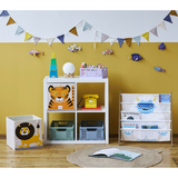 Стелаж для зберігання книг 3 Sprouts Єтті, 61х62х25 см, бежевий з білим (IRKYET/36213) - Pampik - 3