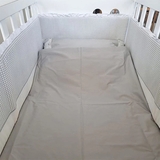 Бортик у ліжечко NL Baby, 4-сторонній, біло-сірий (859/32147) - Pampik - 2