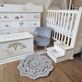 Коврик декоративный NL Baby Hand made, 75 см, серый (27543) - Pampik - 6