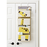 Органайзер навісний 3 Sprouts Жираф, 35,5х29х100 см, бежевий з жовтим (IWOGRF/27903) - Pampik - 3