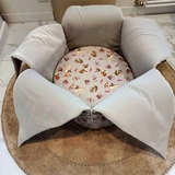 Кошик для зберігання іграшок та ігровий килимок NL Baby, 70х70х50 см, різнокольоровий (148/033987) - Pampik - 4