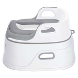 Набор для приучения к горшку FreeON Training Potty 3 в 1: горшок, накладка на унитаз и ступенька-подставка, белый с серым (85772) - Pampik - 4