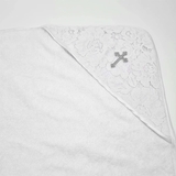 Крыжма NL Baby с кружевом, 72х72 см, белый (22086) - Pampik - 4